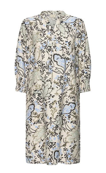 FRANSA Ariana dress 21 - bouquet gray morn