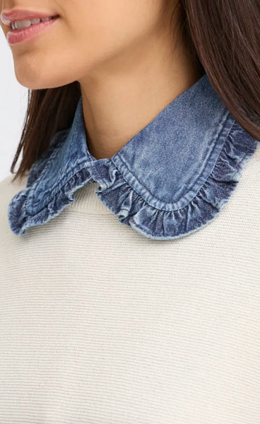 FRANSA Sora collar - denim