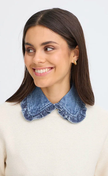 FRANSA Sora collar - denim