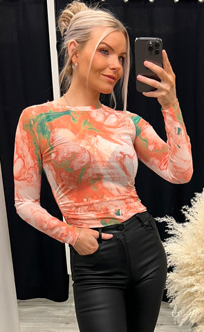 Mesh top 8621 - orange