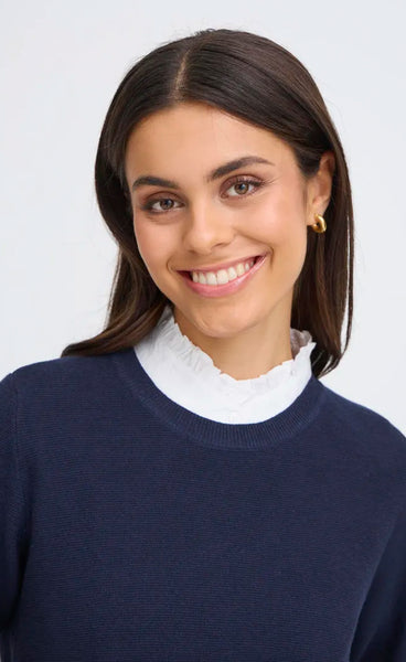 FRANSA Somia collar - della robbia blue