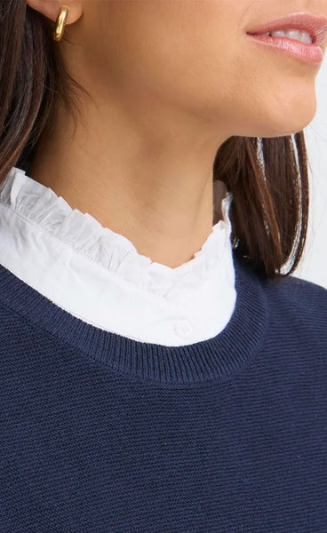 FRANSA Somia collar - della robbia blue