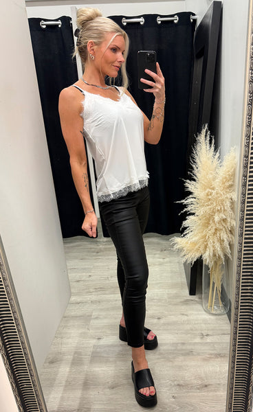 FREEQUENT Bicco lace top - off white