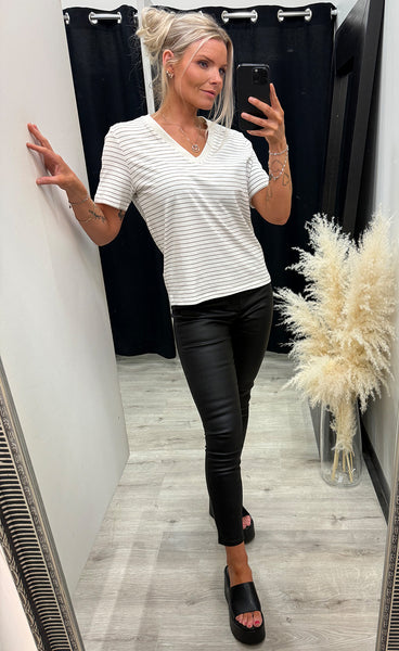 Feba tee 2 - white mountain stripe