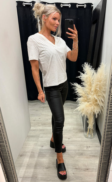 Feba tee 2 - white mountain stripe