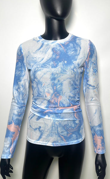 Mesh top 8621 - light blue