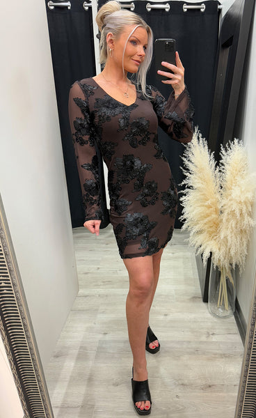 Joanette dress - chocolate