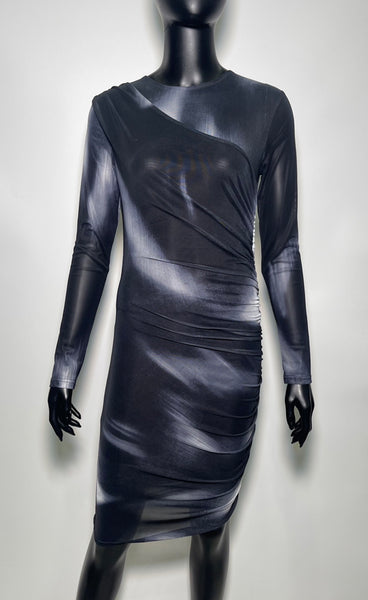 Brooke mesh dress - black