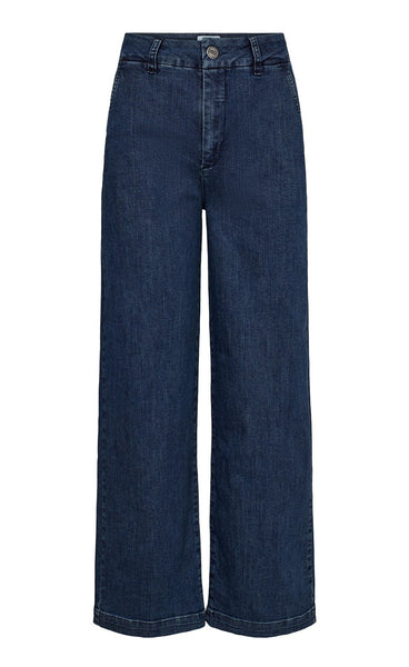 Nuamber short - dark blue denim