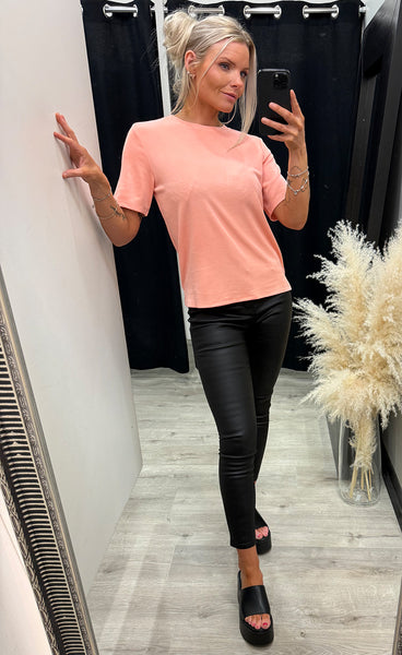 Jacey belle tee - candle peach