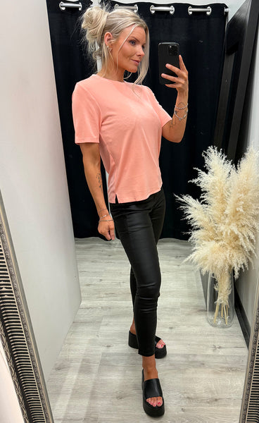 Jacey belle tee - candle peach