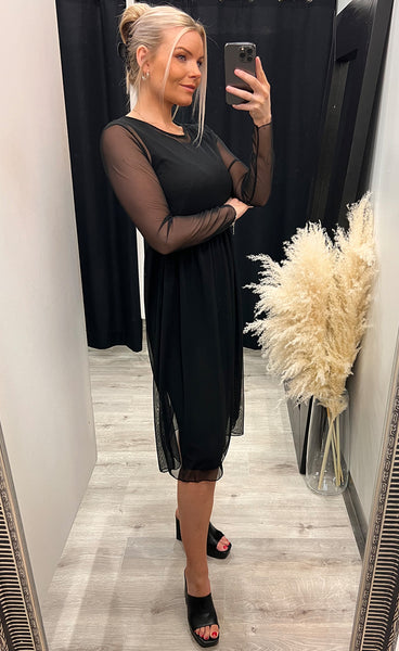 Zoe kjóll - black