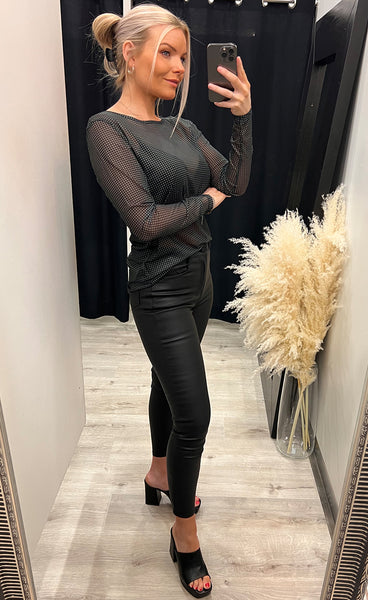 Mesh tee - green mix