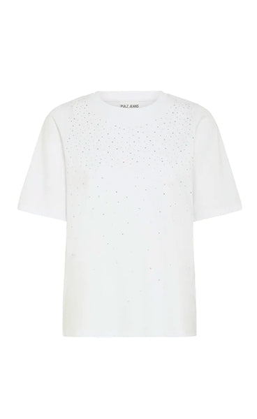 Kaden tshirt - white/glitter