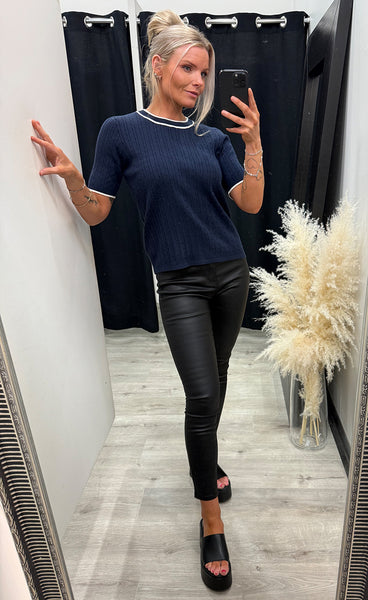 Lauren pullover 1 - navy stripe