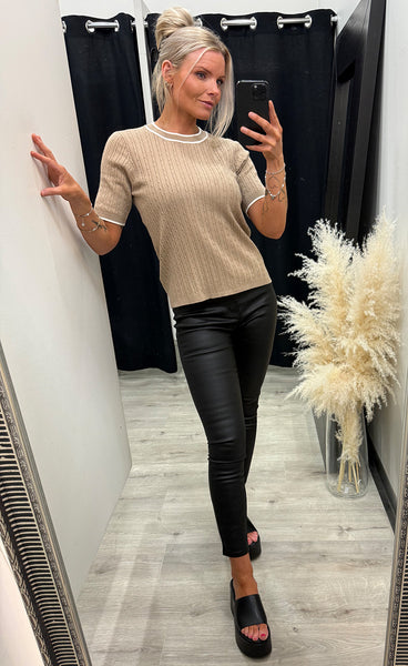 Lauren pullover 1 - savannah tan stripe