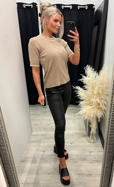 Lauren pullover 1 - savannah tan stripe