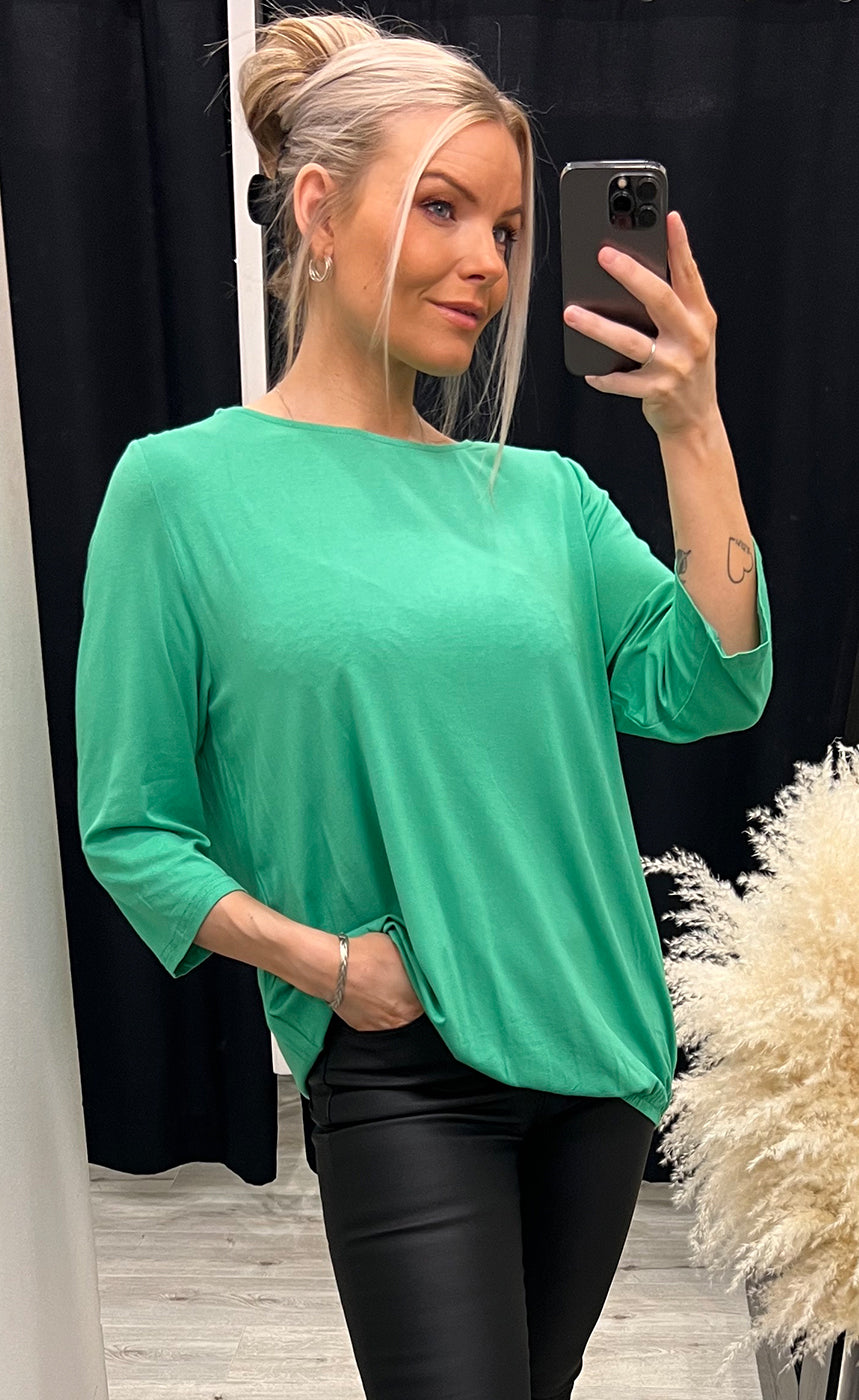 Floral 1 shirt - malachite green