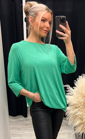 Floral 1 shirt - malachite green