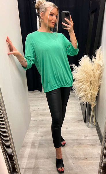 Floral 1 shirt - malachite green