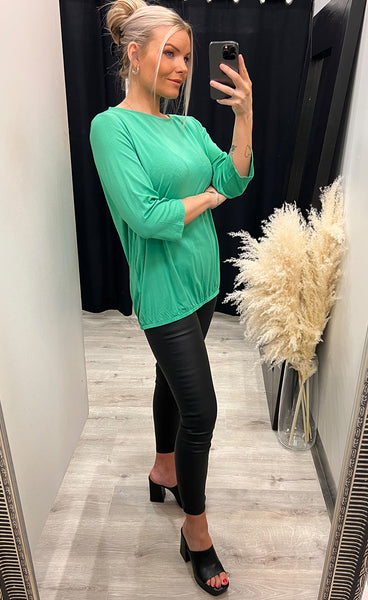 Floral 1 shirt - malachite green