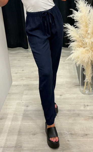Jett linen pants 1 - navy