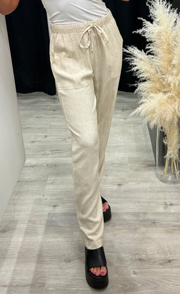 Jett linen pants 1 - oxford tan