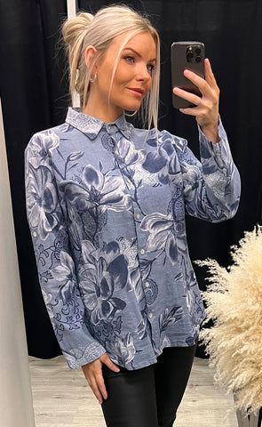 Linette shirt - navy floral