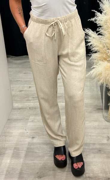 Jett linen pants 1 - oxford tan