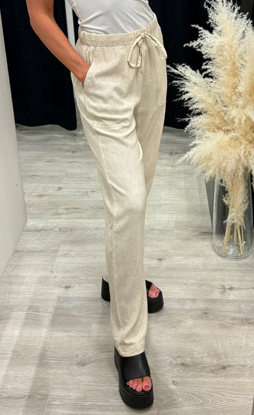 Jett linen pants 1 - oxford tan