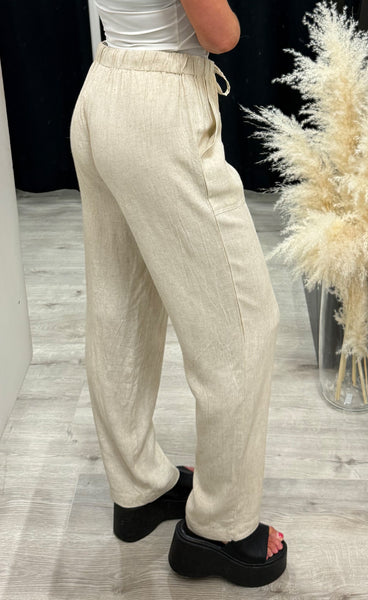 Jett linen pants 1 - oxford tan