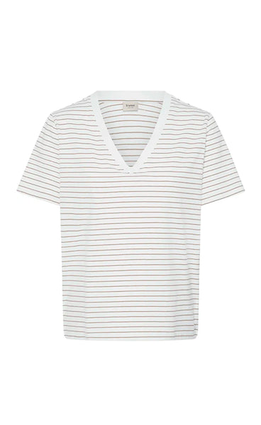 Feba tee 2 - white mountain stripe