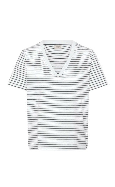 Feba tee 2 - white black mountain stripe