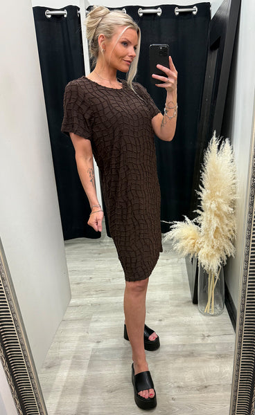 FREEQUENT Alfi dress - coffee bean