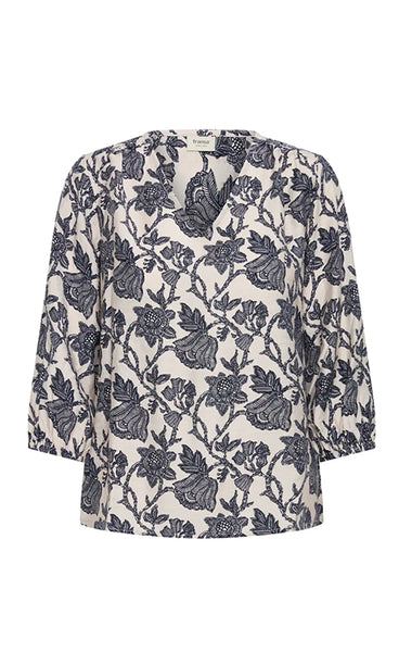 Ariana blouse 6 - bloom gray morn