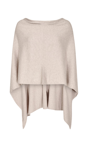 Claudisse cape - mushroom melange