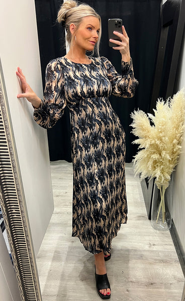 Sabella long dress - frosted almond