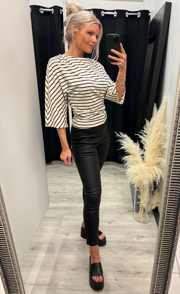 Jessie stripe blouse - brown