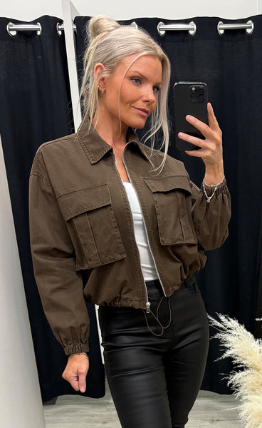 Carrie bomber jacket - brown