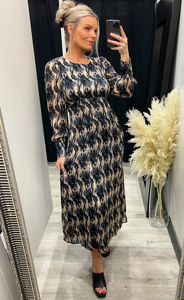 Sabella long dress - frosted almond