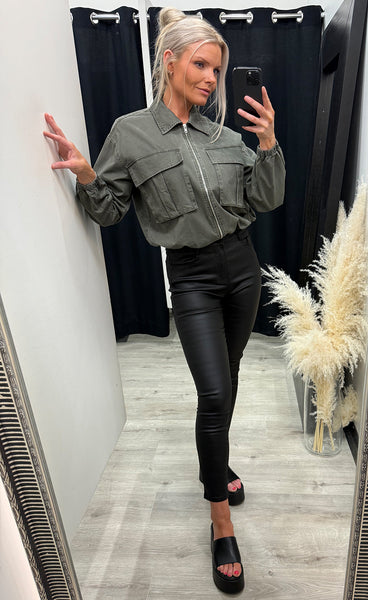 Carrie bomber jacket - army