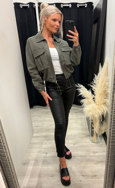 Carrie bomber jacket - army