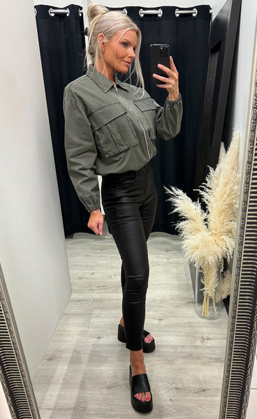 Carrie bomber jacket - army