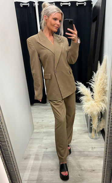 Waterlily Willi blazer - brown melange