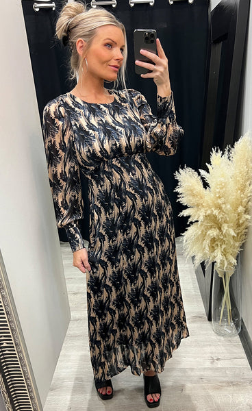 Sabella long dress - frosted almond