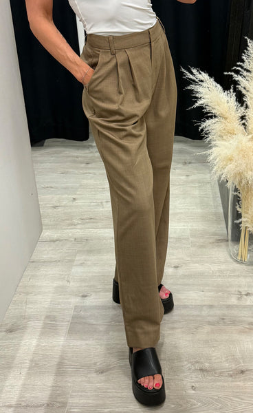 Waterlily Vala pants - brown melange