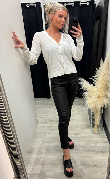 Cammy cardigan 1 - whisper white