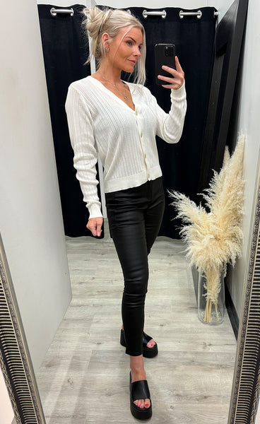 Cammy cardigan 1 - whisper white
