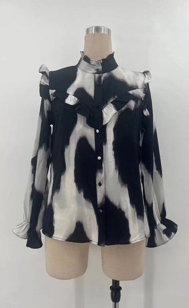 Sofia blouse - black/grey