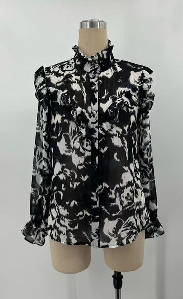 Sofia blouse - black/navy